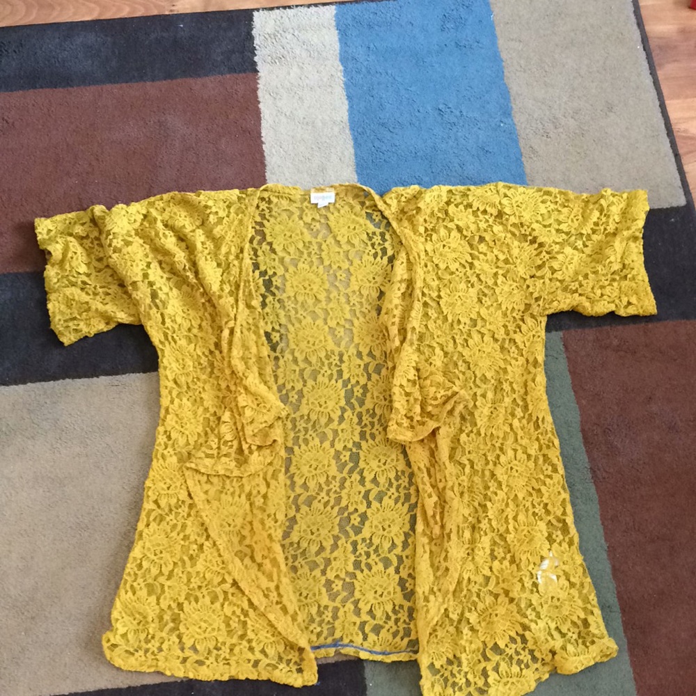 Mustard Lace Kimono